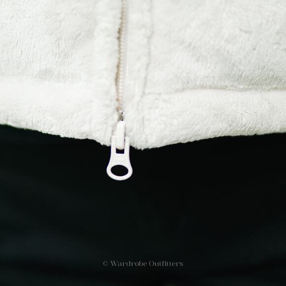 Fleece Quilted Goose Down Puffer Vest in Bone White by Athleta - Picture 9 of 10